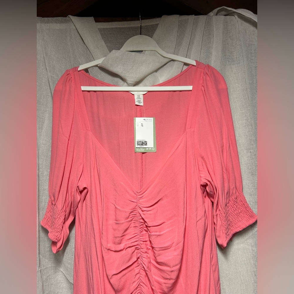 H&M Pink Ruched Dress - Picture 8 of 10